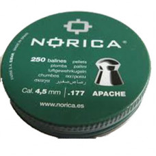 Norica Pellets Apache Semi Pointed .177 calibre 4.5mm air gun pellets Tin 250