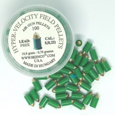 Skenco Hyper Velocity Field Green Monster pellets .22 calibre 5.5mm Airgun Pellets 10.8 grain tin of 100pcs