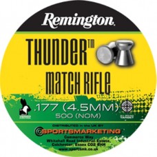 Remington Thunder Match Rifle  .177 calibre Flat Head Air Gun Pellets 8.18 grains Tin of 500